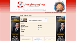 Desktop Screenshot of free-fonts-ttf.org