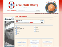 Tablet Screenshot of free-fonts-ttf.org
